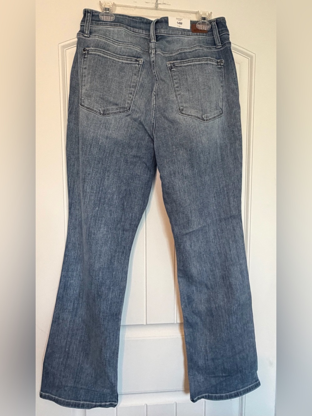 Judy Blue Medium Light Wash Flare Jeans - Picture 4 of 5